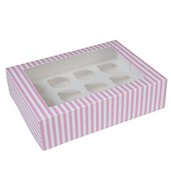 HoM Cupcake Box 12 Circus (incl. tray with window) 2pcs.