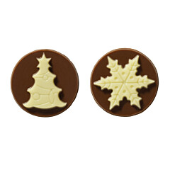 Callebaut Chocolate Decoration Snowflake/Christmas Tree 324 pcs.