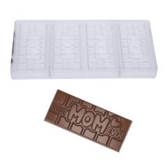 Chocolate mould Chocolate World Tablet Best Mom (4x) 118x50mm