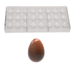 Bonbon mould Chocolate World Egg Crystal (24x) 33x23x11mm