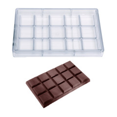 Chocolate mould Chocolate World Tablet 1kg (15x) 250x160x25mm