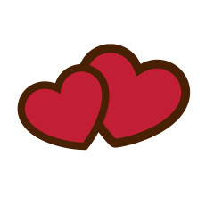 Callebaut Chocolate Decoration Romantic Heart 200pcs