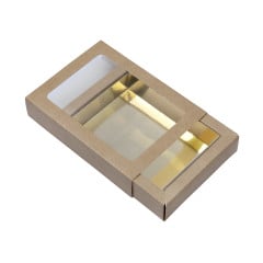 Chocolate letter box Small GK1 Kraft / Gold 26pcs