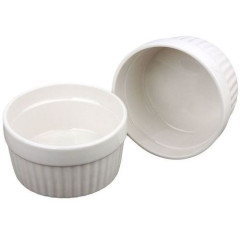 Oven dish Porcelain (Creme Brulee) Ø8.5x4.6cm Set/2