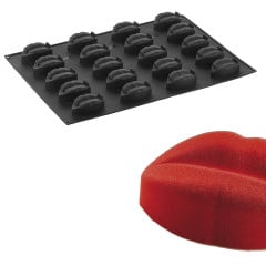 Pavoni Silicone Mould Lips 93x59mm (20) 60x40cm