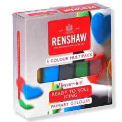 Renshaw Rolfondant Multipack Primary Colours 5x100g