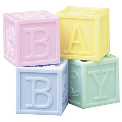 Culpitt Cake Decoration Baby Blocks Set/4