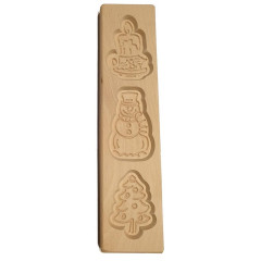 Speculoos board Christmas (Candle/Snowman/Christmas tree) (3x) 8x7cm.