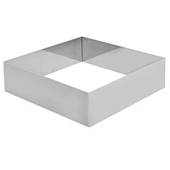 Cake Ring Stainless Steel Square 18x18x5cm