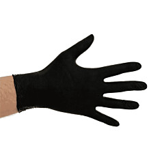 Disposable Gloves Black Soft Nitrile 100pcs. - Size L
