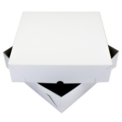 Cake box Gooseneck 36x36x9cm. White 50pcs
