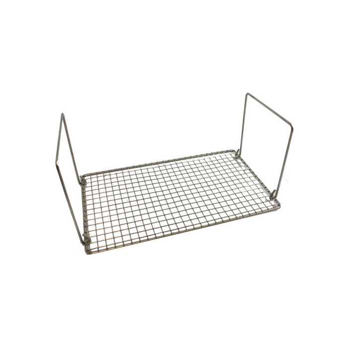 Pull-through rack stainless steel 15x25 cm. with handles