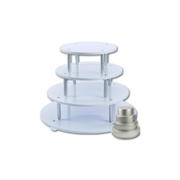 Cake stand Stack Round 4 tiers
