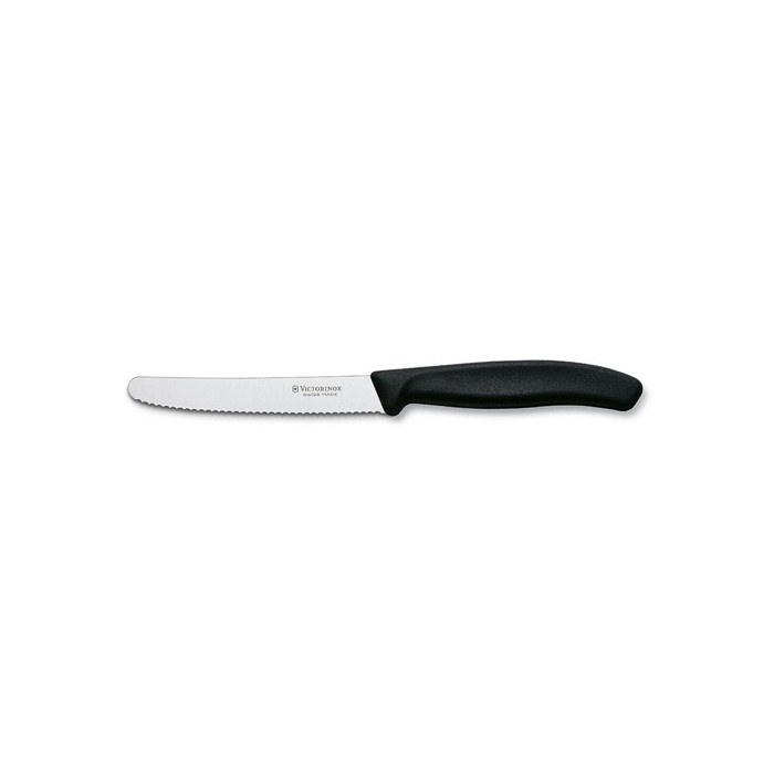 Table knife Victorinox serrated Black 10cm