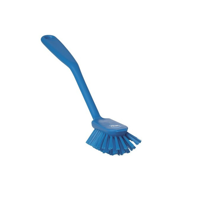 Vikan Dishwashing Brush Outstanding Fibre Medium Blue