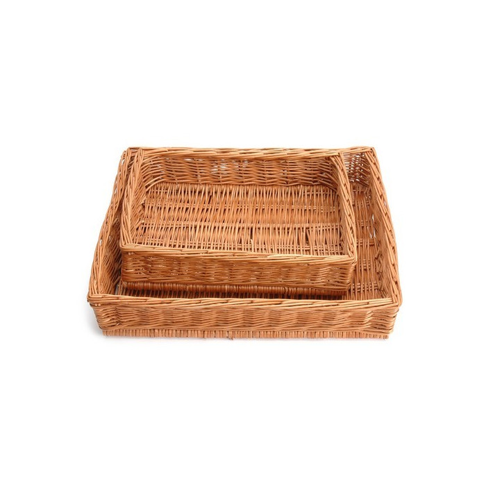 Bread basket reed, 50x40x10 cm