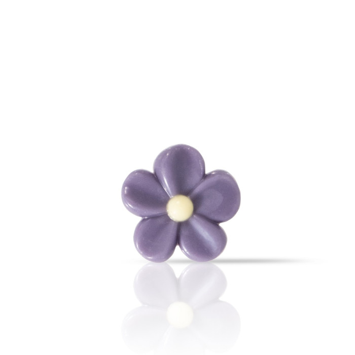 Dobla Chocolate Decoration Purple Flower (120 pieces)