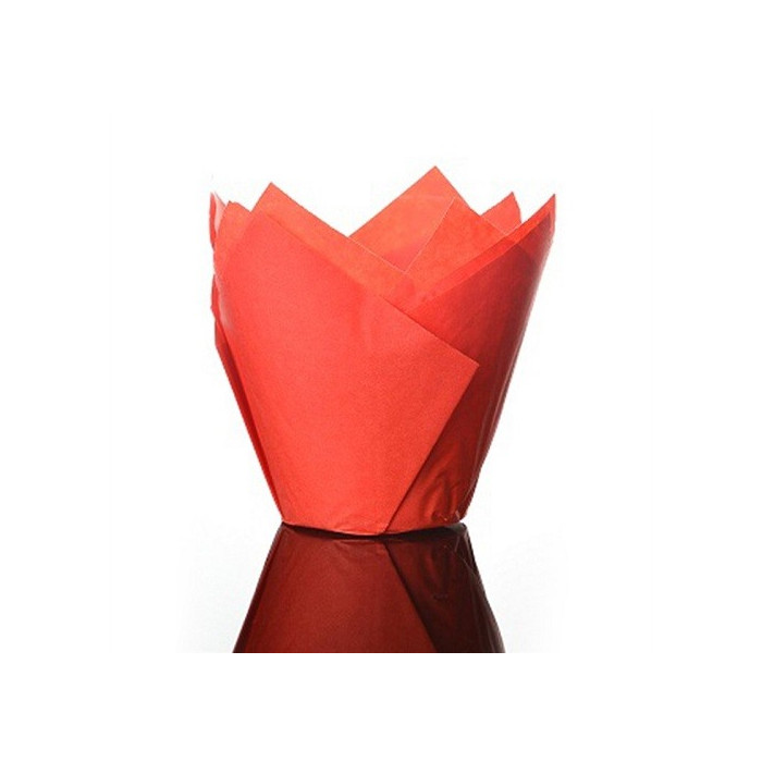 Culpitt baking cups tulip red 85 mm (50 pieces)