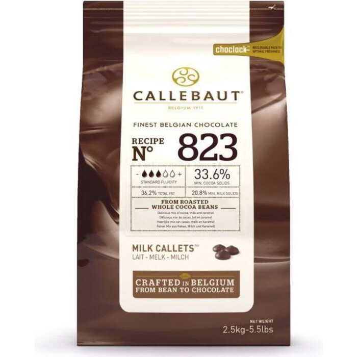Callebaut Chocolate Callets Milk (823) 2.5 kg