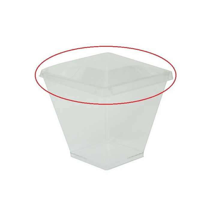 Lid for spoon cake cup
