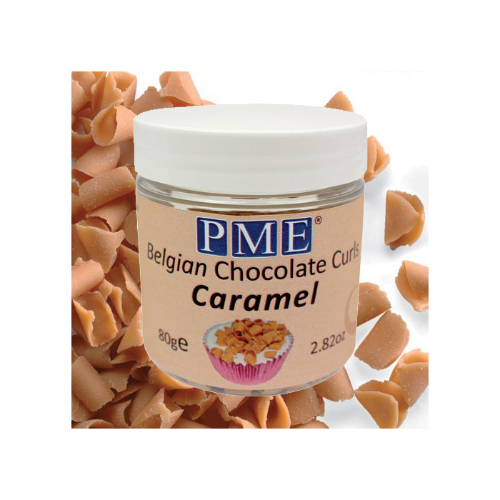 PME Chocolate Curls Caramel 85 grams