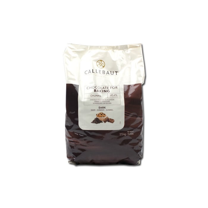 Callebaut Bakeproof Chocolate Chunks Pure 2.5 kg.