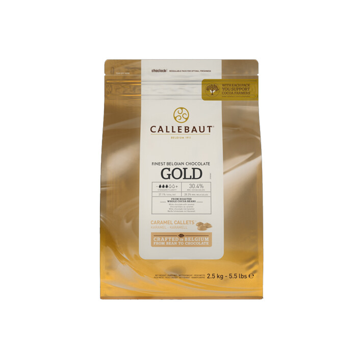 Callebaut Chocolate Callets Gold 2.5 kg