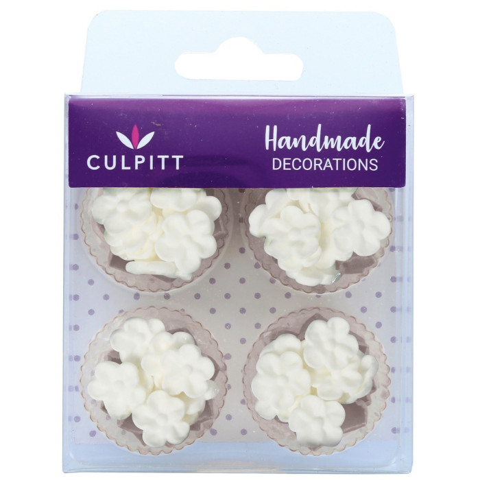 Culpitt Sugar Decoration Mini Blossoms White 48pcs.