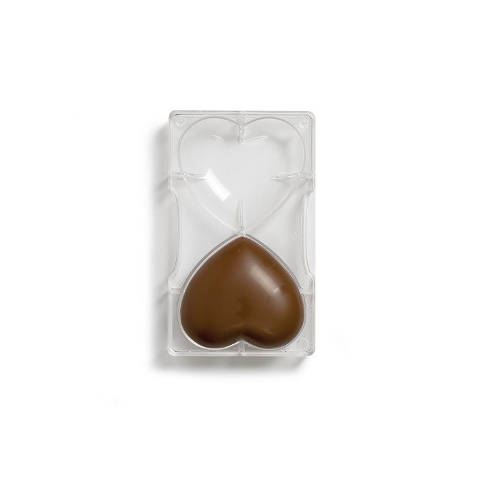 Chocolate Hollow Form Heart (2x) 91,5x101mm
