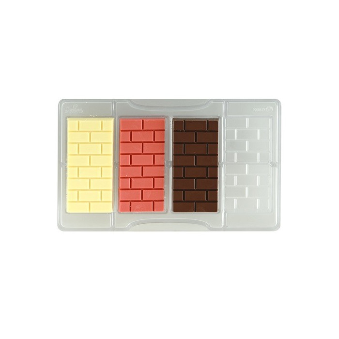 Chocolate Mould Brick Tablet (4x) 8.5x4.2 cm