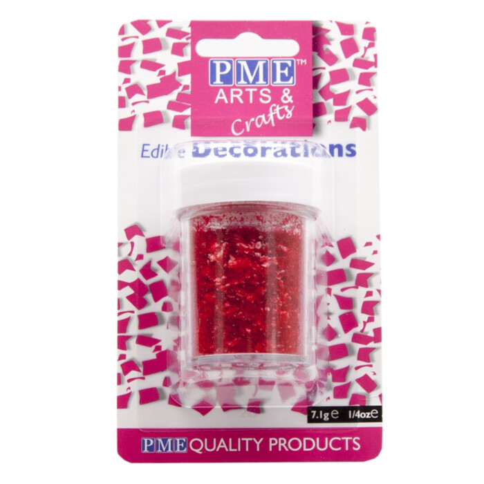 Glitter sprinkles PME Red 7 grams