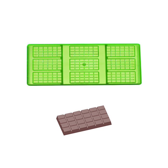 Chocolate World GL tablet mould (9x) 67x33x5mm