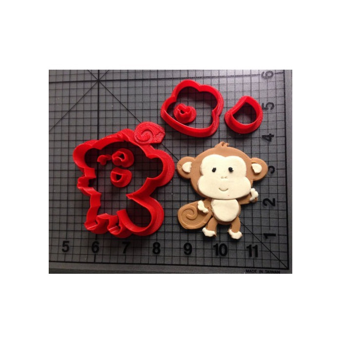 Biscuit cutter Baby Monkey Ø45mm 8 pieces