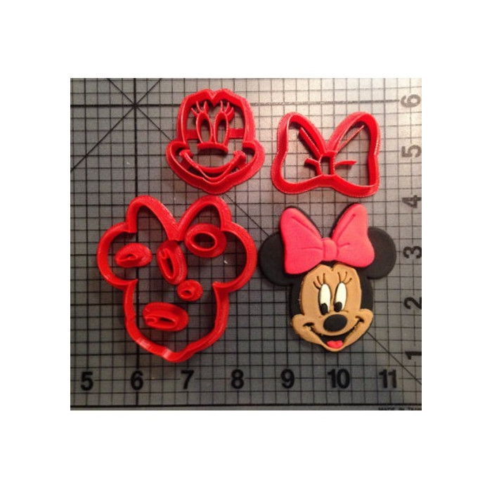 Biscuit cutter Minnie Mouse Ø50mm 7 pieces
