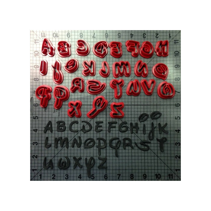 Biscuit cutter Disney Alphabet small letters 30mm