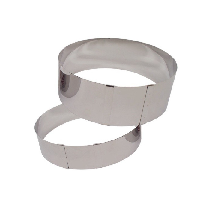 Cake ring adjustable Ø 18-30 cm x 6 cm