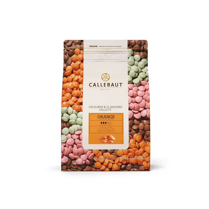 Callebaut Chocolate Callets Orange 2.5 kg