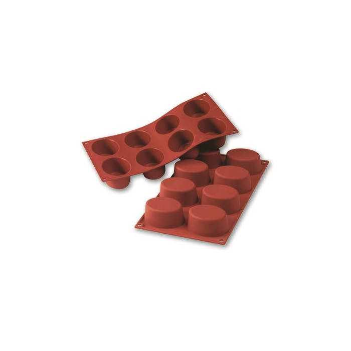 Silicone Baking Mould Oval 75x55x35mm (8)