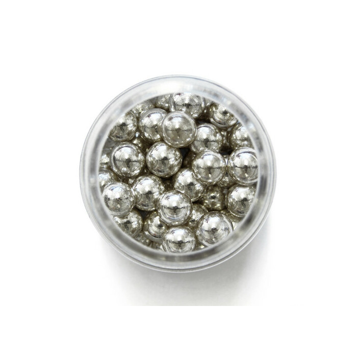 PME Sugar pearls Silver 8mm 25g
