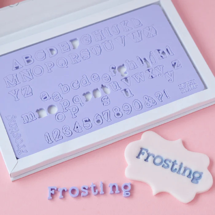 Sweet Stamp Frosting Letters & Figures Set