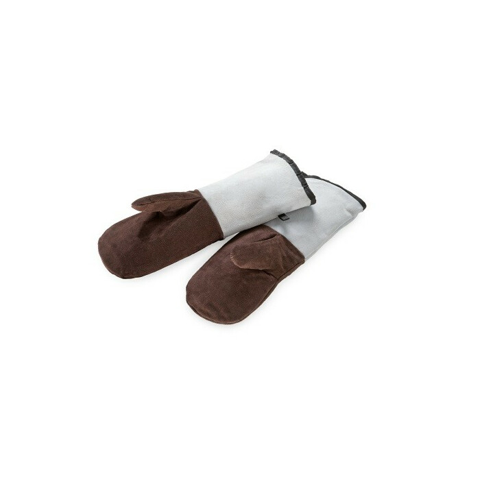 Oven mitts leather length 45 cm./ 250°C
