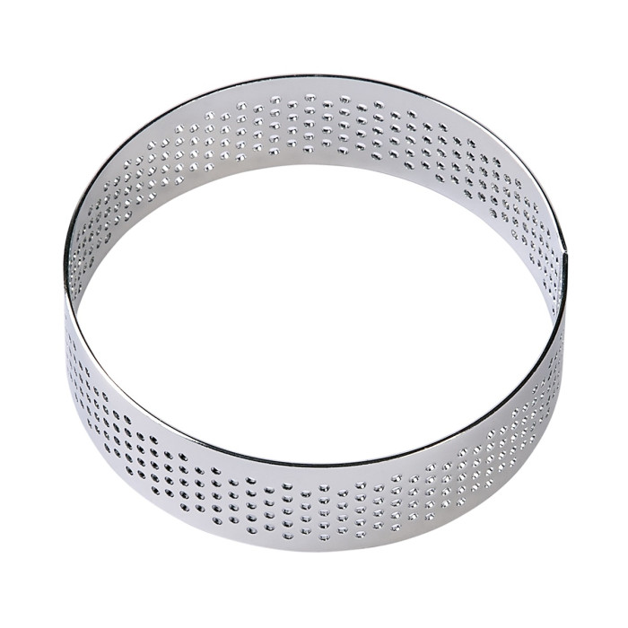 BrandNewCake Cake Ring Stainless Steel Perforated Ø7x2cm