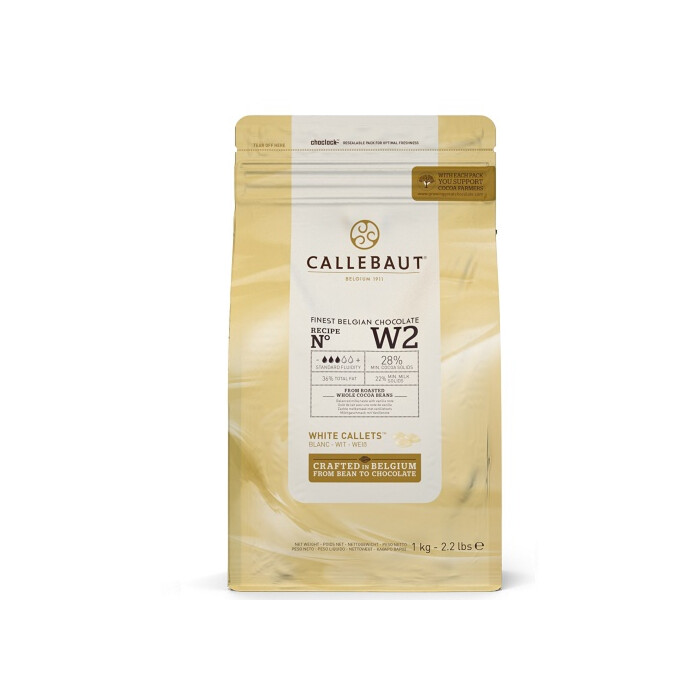 Callebaut Chocolate Callets White (W2) 1kg