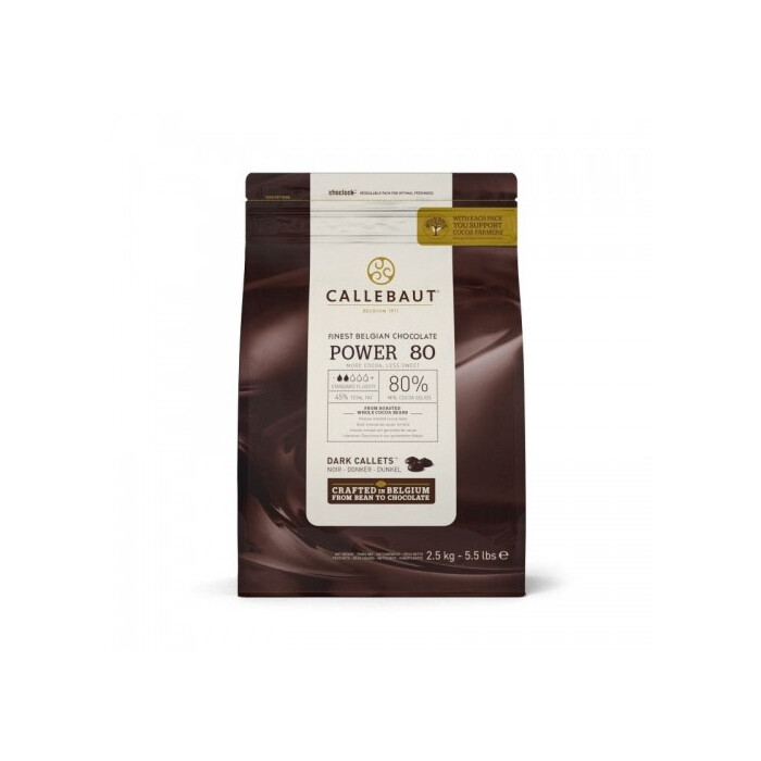 Callebaut Chocolate Callets Extra Dark (80%) 2.5kg