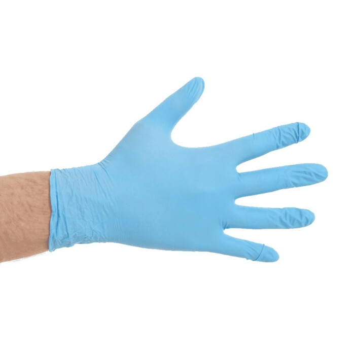 Disposable Gloves Blue Soft Nitrile 100pcs. - Size L