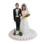 Cake topper Bridal Couple Plastic 13cm