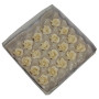Marzipan roses 6 leaves 40mm 20 pieces, White Luxury