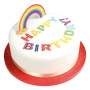 Cake topper Rainbow 114mm