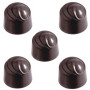 Bonbon mould Chocolate World Round Swirl (40x) Ø28 mm