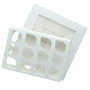 Cupcake Box 6 / 12 MINI White (incl. tray window) 3pcs.